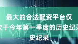 最大的合法配资平台仅次于今年第一季度的历史纪录
